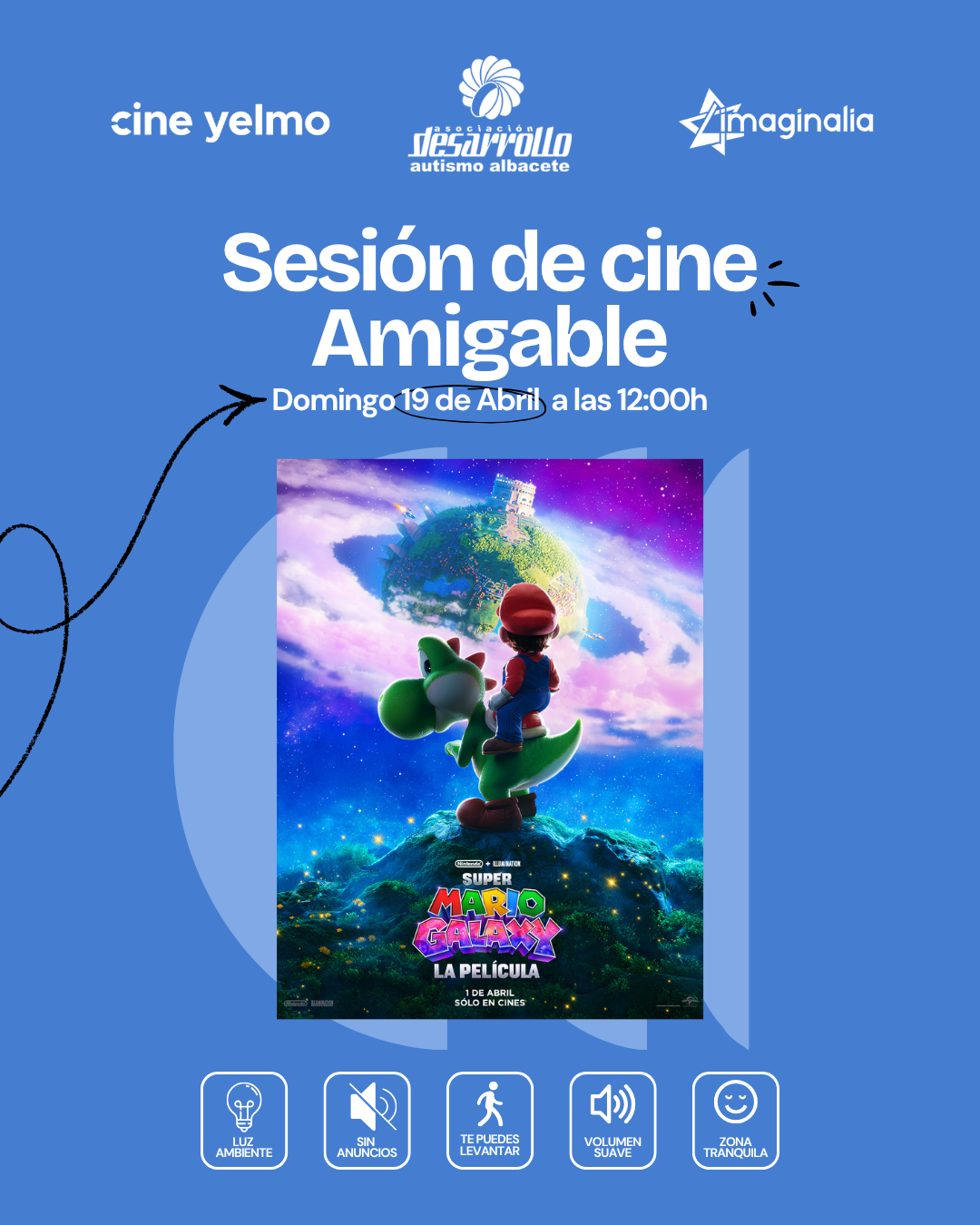 Sesión de cine amigable